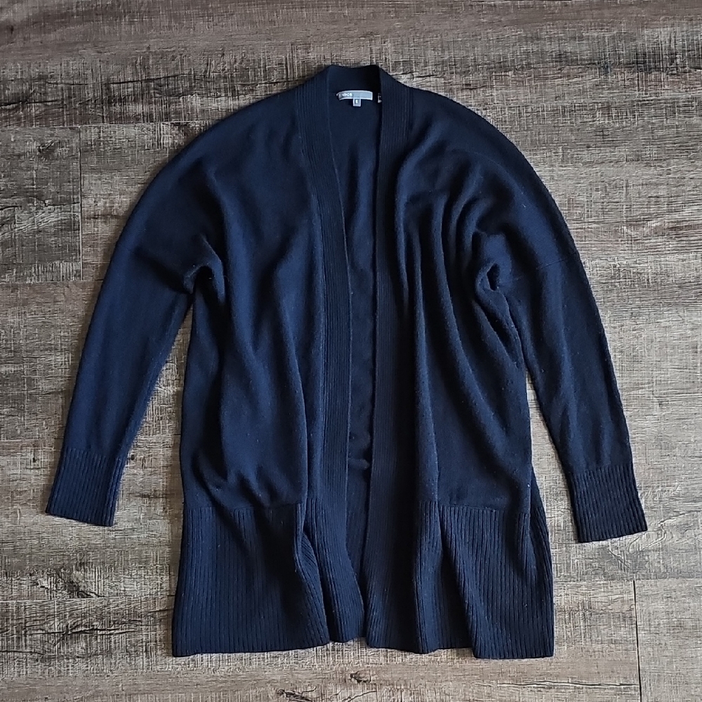 Vince - Navy Open Front Cardigan